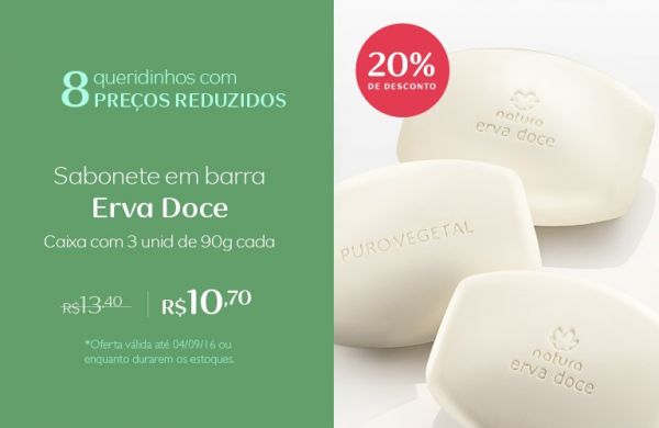 Sabonete em barra Erva Doce
