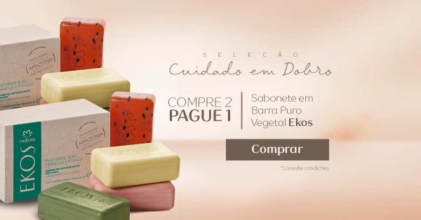 Ekos Sabonete em Barra Puro Vegetal Refrescante Sortido - 4und de 100g
