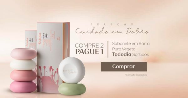 Sabonete em barra puro vegetal Tododia