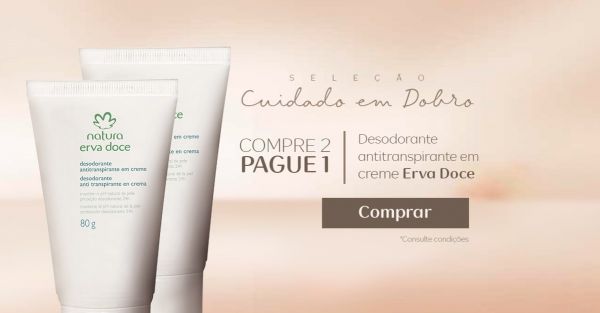 Desodorante Antitranspirante em Creme Erva Doce - 80g